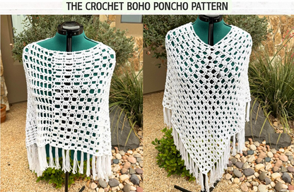 Boho Breeze Poncho Crochet Pattern