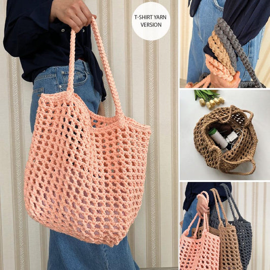 Crochet Mesh Tote Bag Pattern
