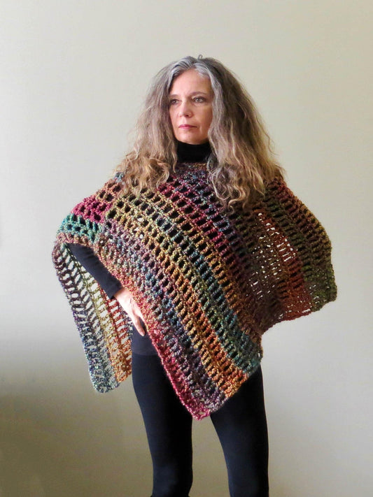 Poncho Wrap Crochet PATTERN