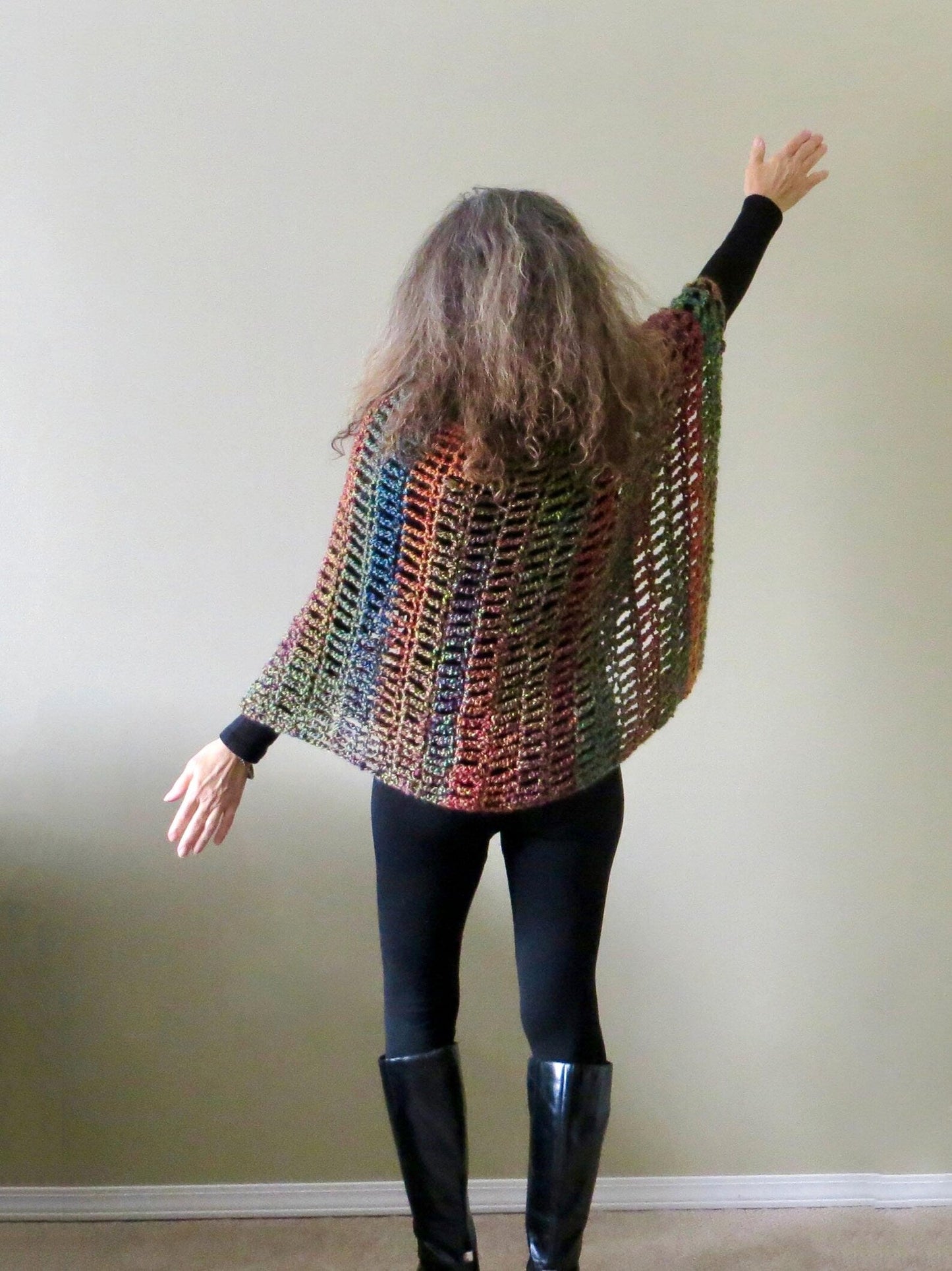Poncho Wrap Crochet PATTERN