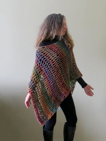 Poncho Wrap Crochet PATTERN