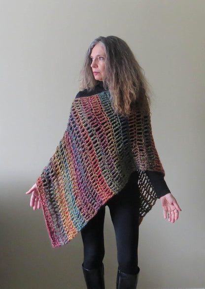 Poncho Wrap Crochet PATTERN