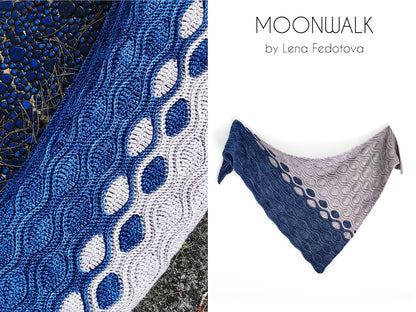 Moonwalk Shawl crochet Pattern