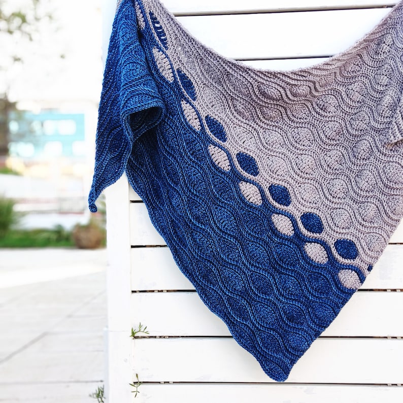 Moonwalk Shawl crochet Pattern