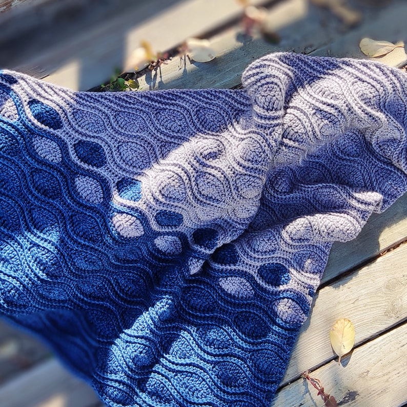 Moonwalk Shawl crochet Pattern