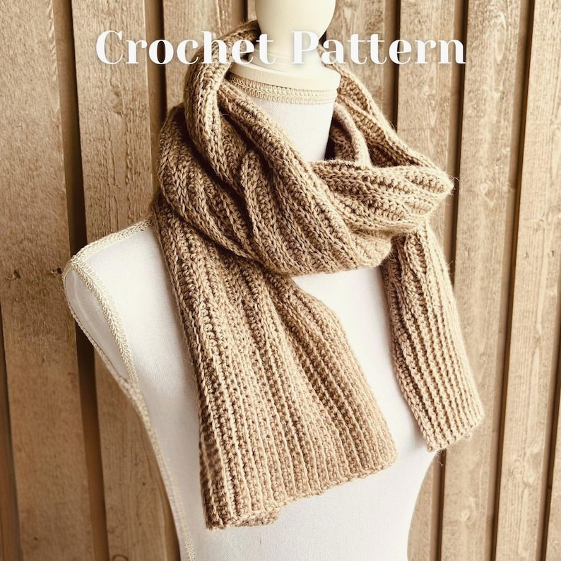 Textured Crochet Scarf Pattern