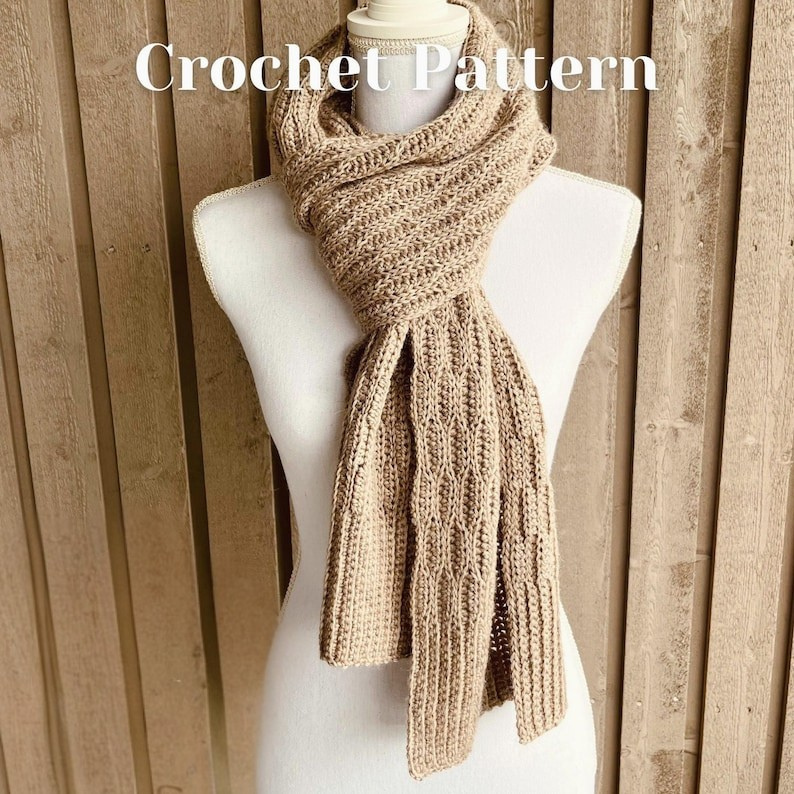 Textured Crochet Scarf Pattern