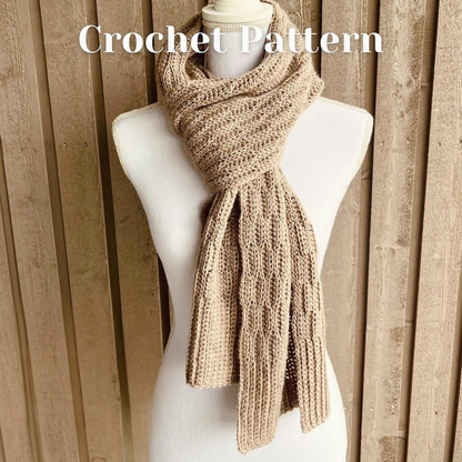 Textured Crochet Scarf Pattern