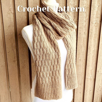 Textured Crochet Scarf Pattern