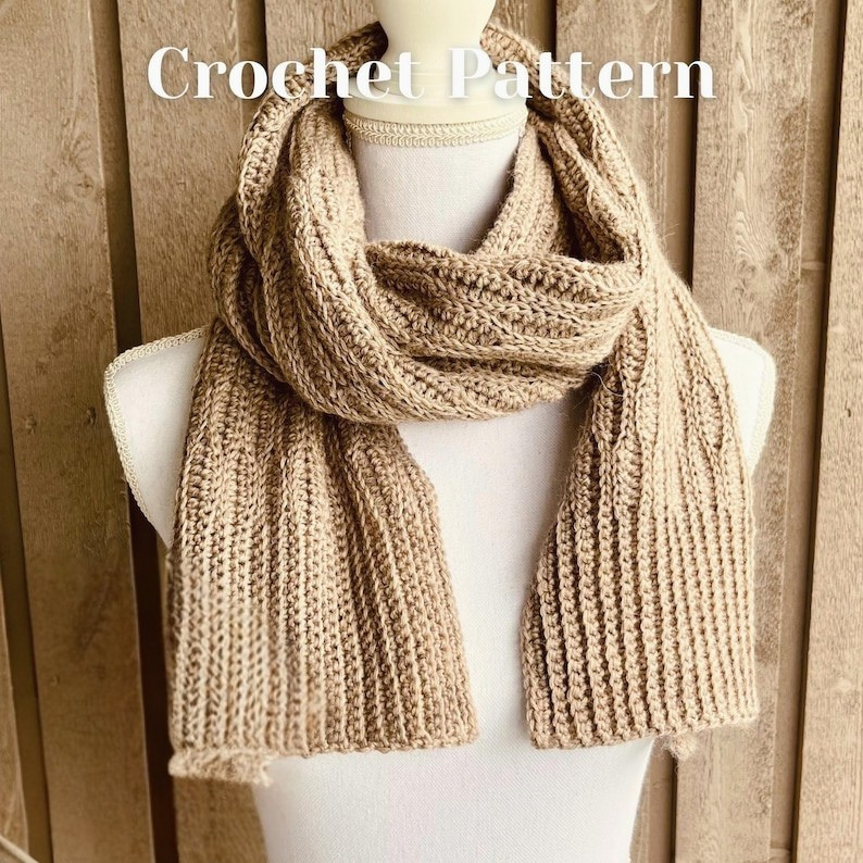 Textured Crochet Scarf Pattern