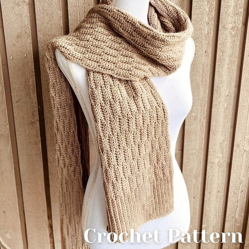 Textured Crochet Scarf Pattern