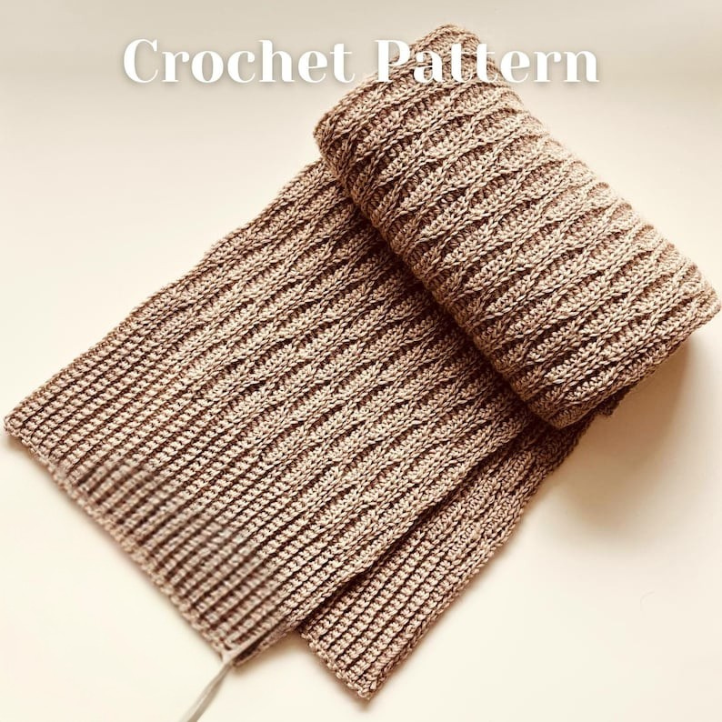 Textured Crochet Scarf Pattern