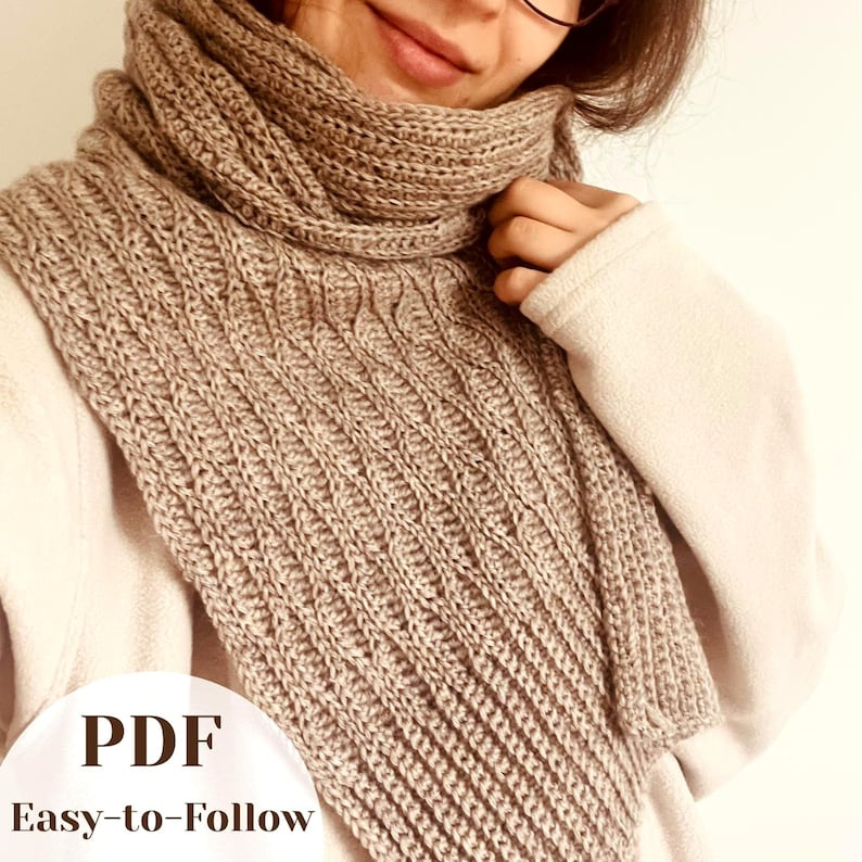 Textured Crochet Scarf Pattern