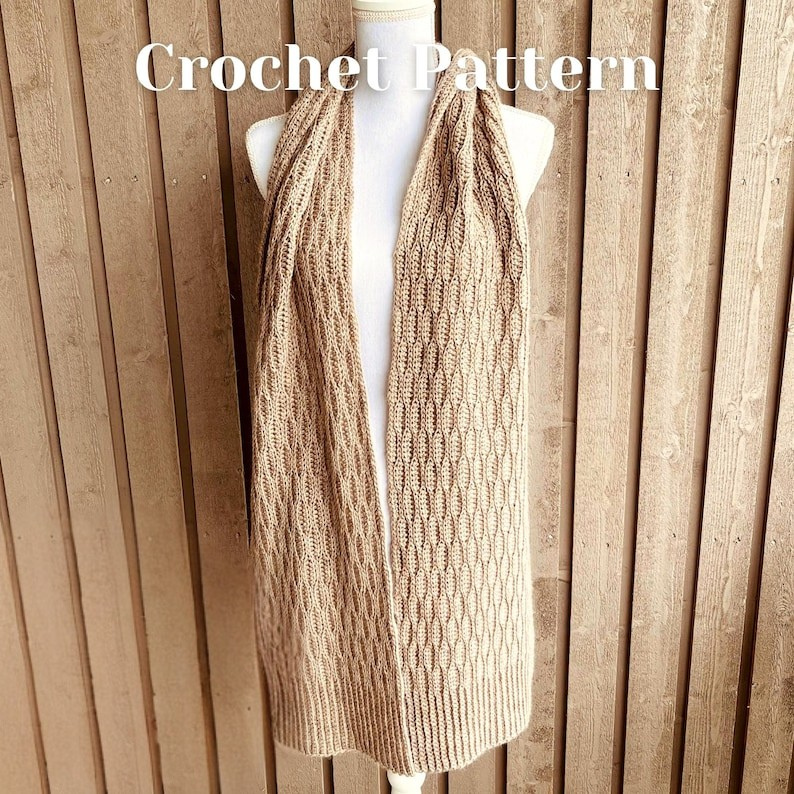Textured Crochet Scarf Pattern