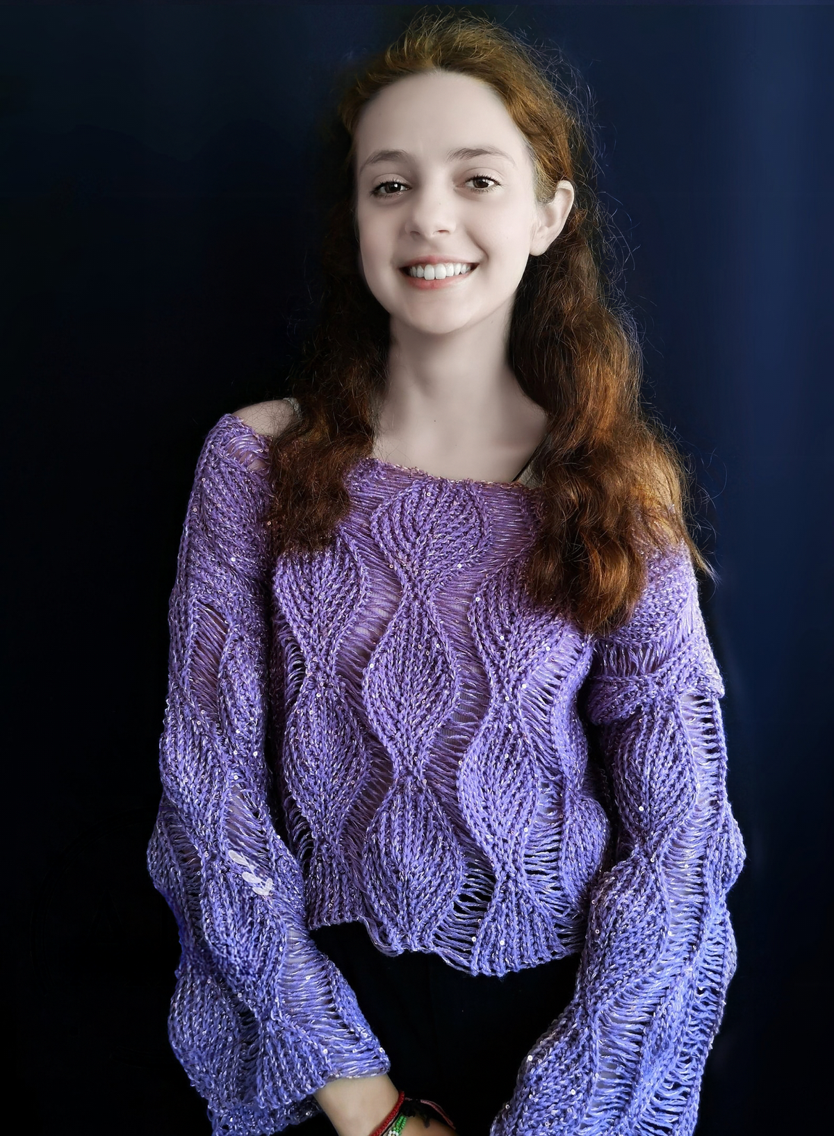 CROCHET PATTERN- , Knit-look Jumper
