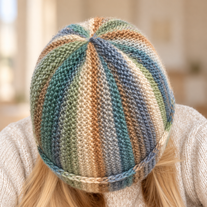 The Feelgood Beanie beginner-friendly knitting pattern