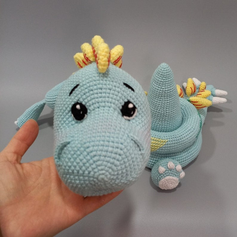Dino stacking toy crochet pattern