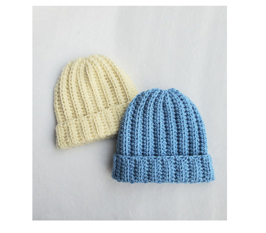 Easiest ribbed hat pattern