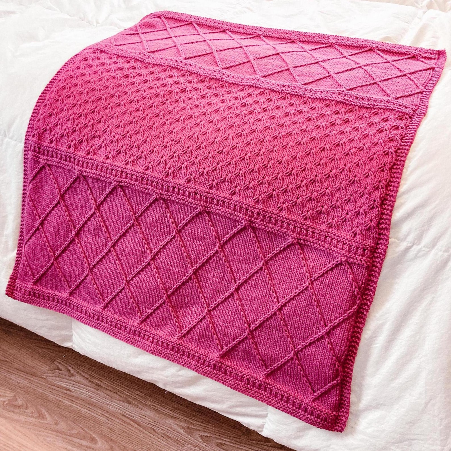 Berry Picking Blanket Knitting Pattern