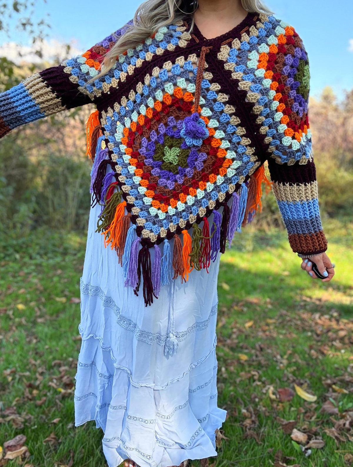 Crochet Poncho Sweater Pattern