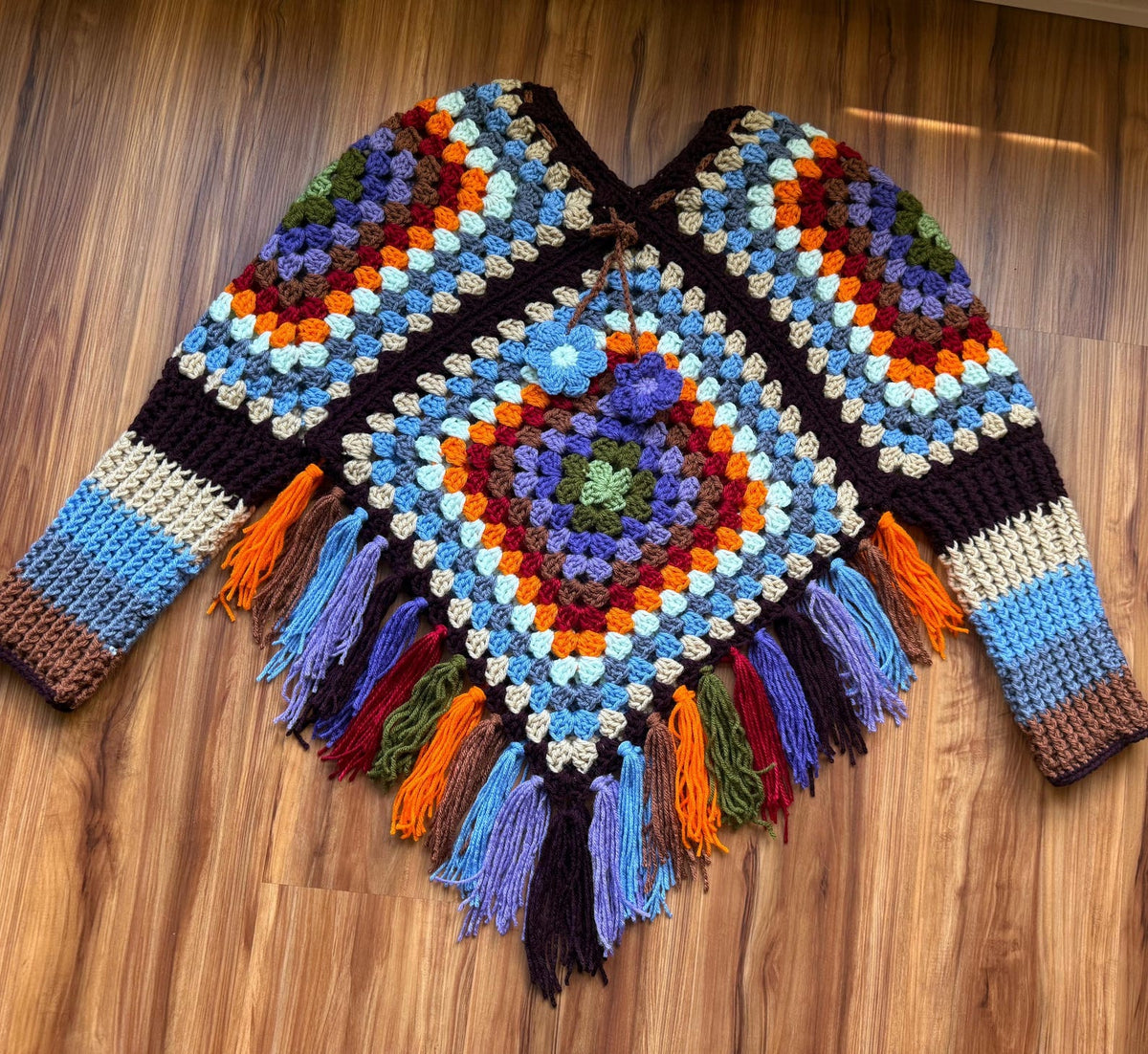 Crochet Poncho Sweater Pattern