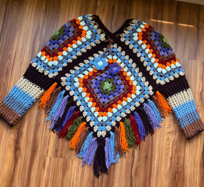 Crochet Poncho Sweater Pattern