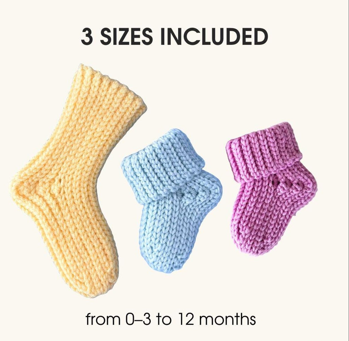 Crochet Baby Socks Pattern PDF
