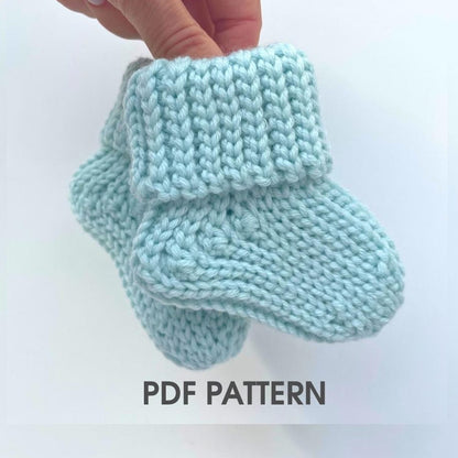 Crochet Baby Socks Pattern PDF