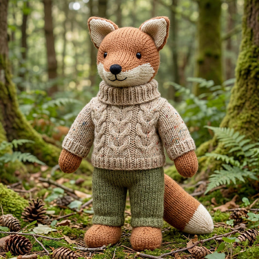 Knitting pattern for fox
