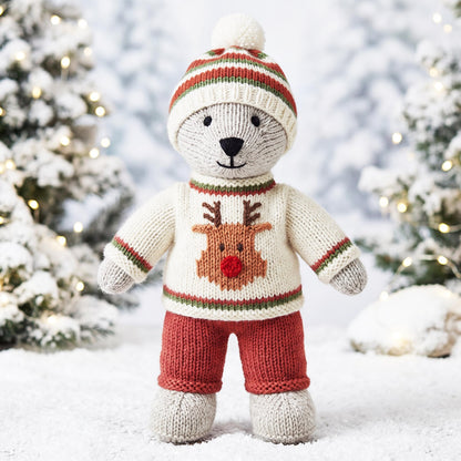 Knitting pattern for a cute bear