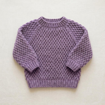 Alpine Stitch Baby Sweater Crochet Pattern
