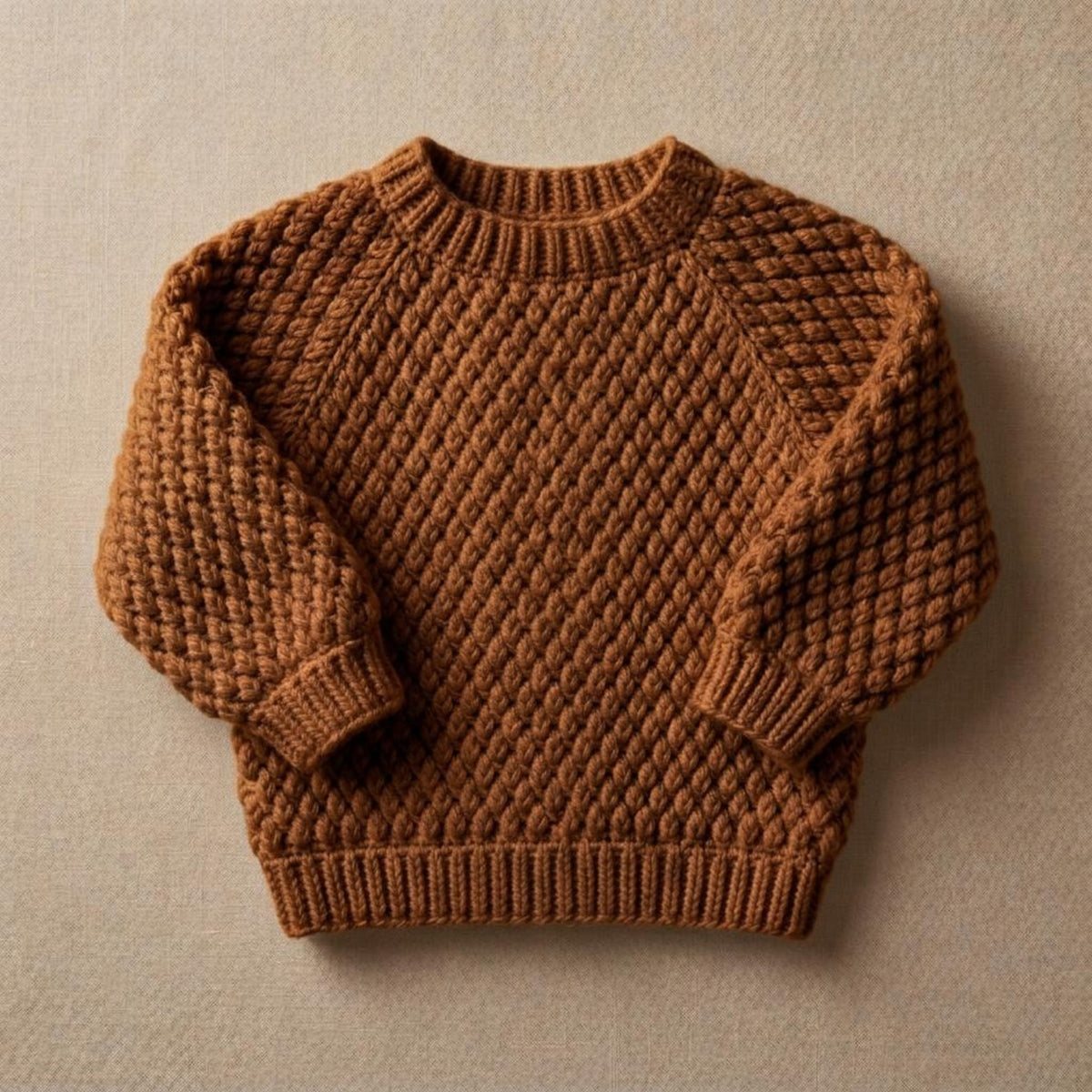 Alpine Stitch Baby Sweater Crochet Pattern