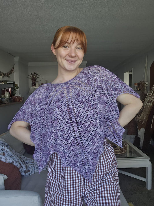 Maple Leaf Fall Poncho Crochet Pattern
