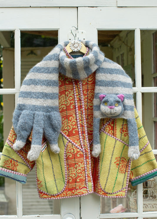 Cat Scarf Knitting Pattern