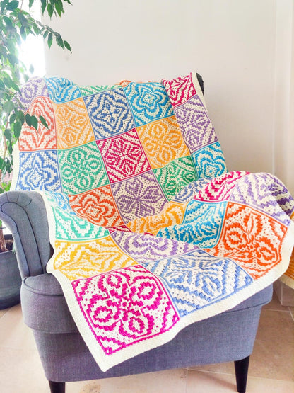Crochet pattern OFFLINE Blanket