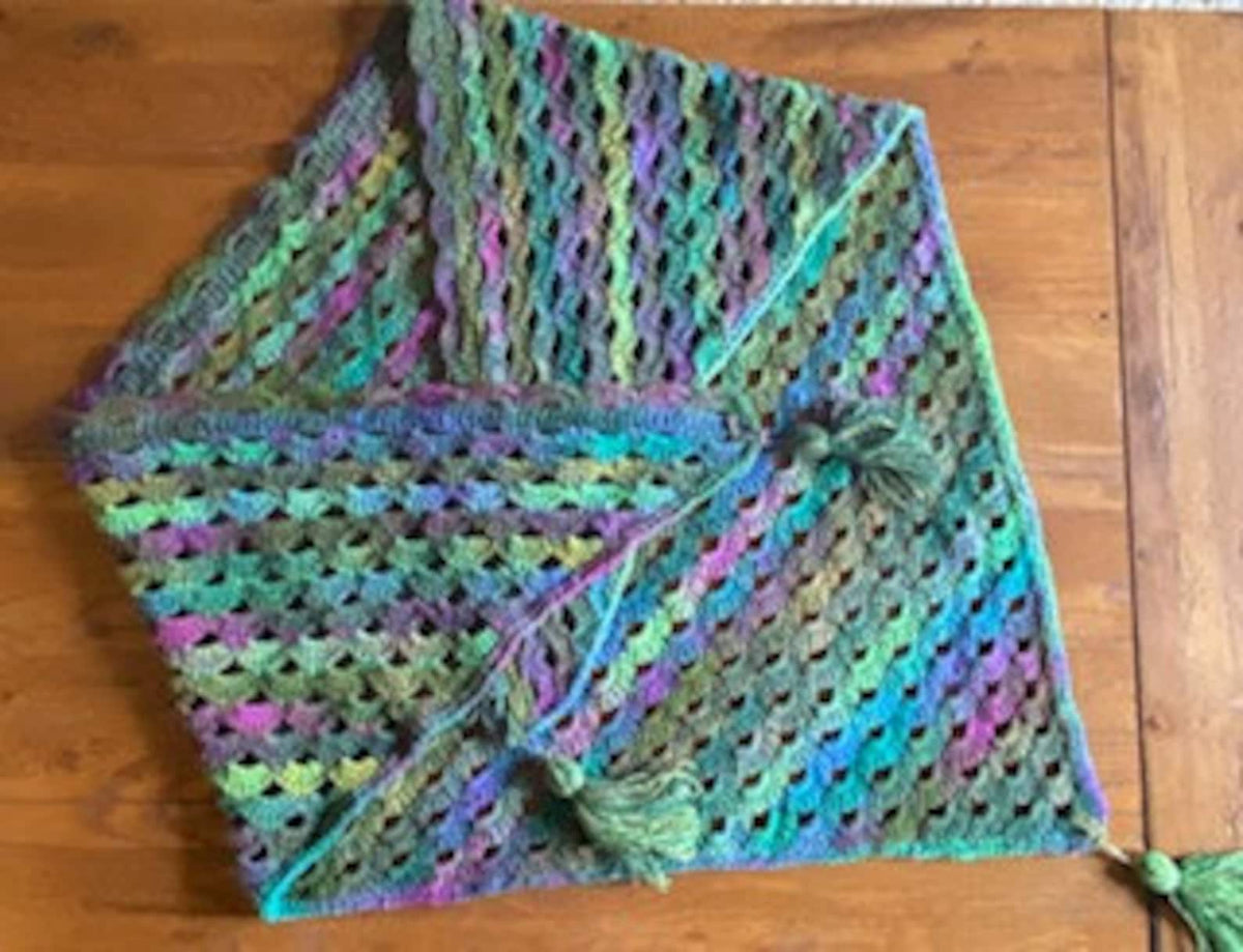 Cascading Shawl Crochet Pattern