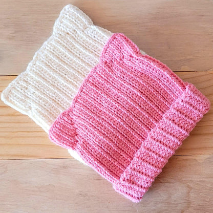 Kitty Ear Beanie Crochet Pattern