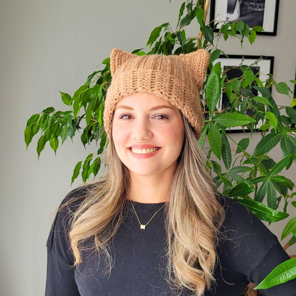 Kitty Ear Beanie Crochet Pattern