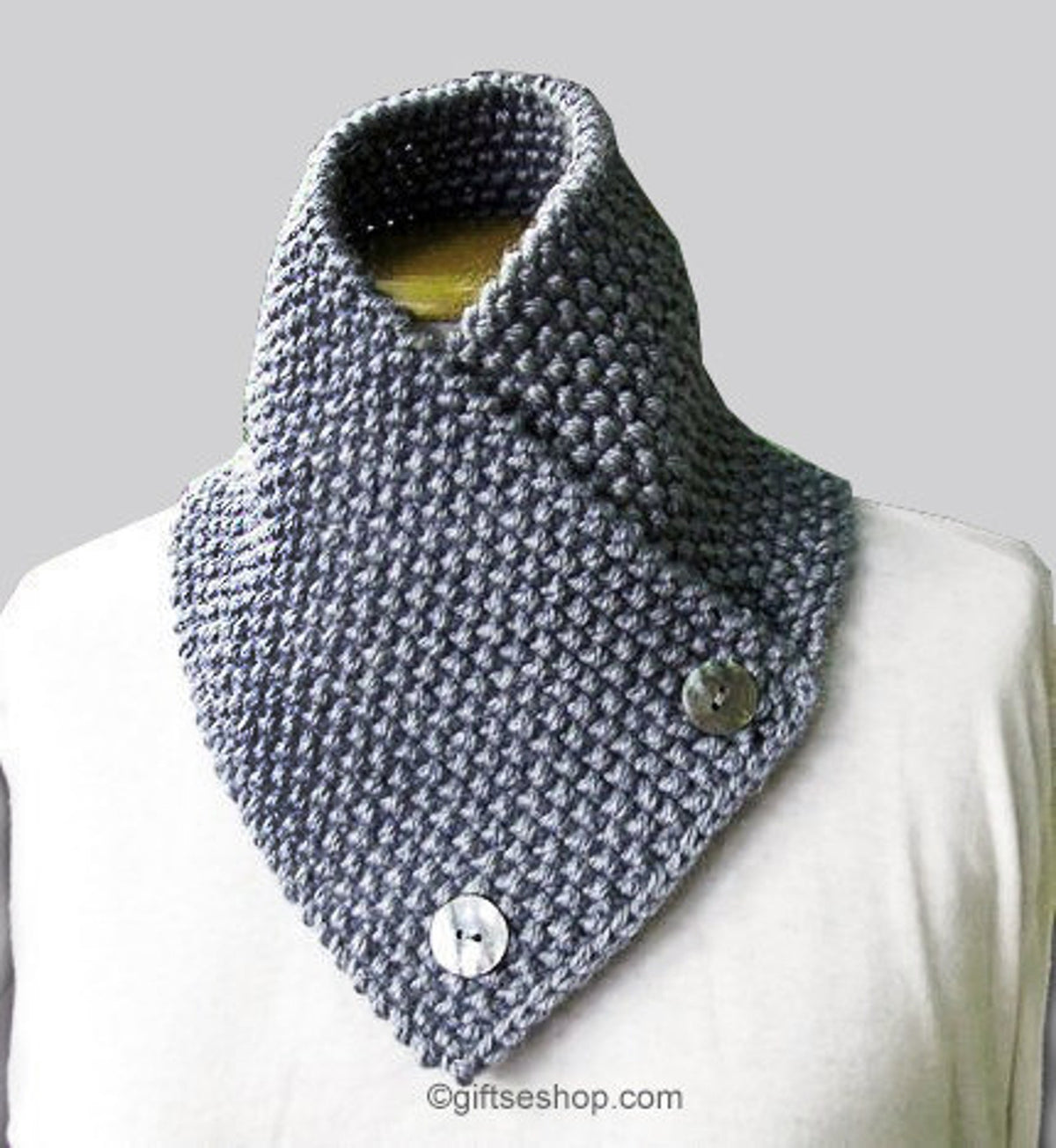 Knitting Pattern for Knit Scarf Cowl or Neckwarmer N9 Knitting Pattern