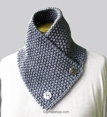 Knitting Pattern for Knit Scarf Cowl or Neckwarmer N9 Knitting Pattern
