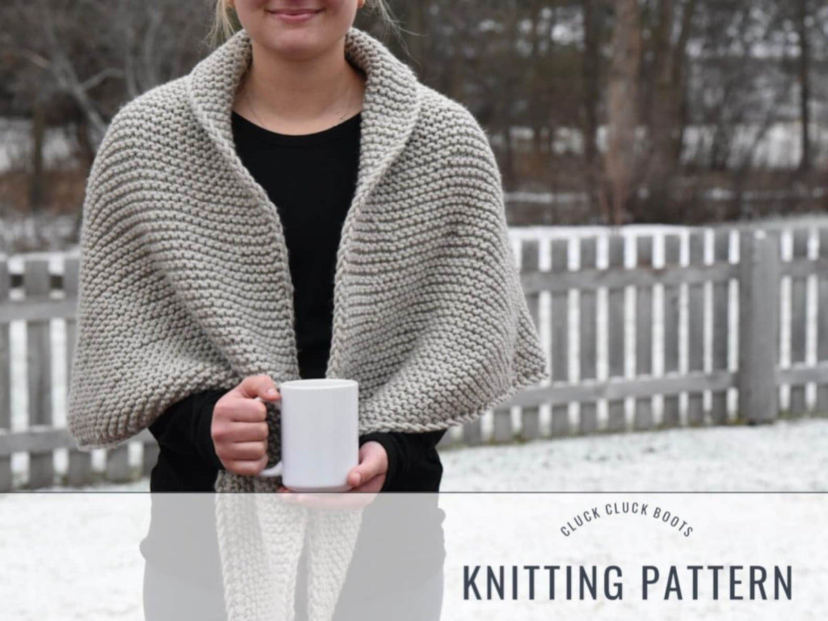 KITTRICK Blanket Wrap Knitting PATTERN
