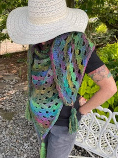Cascading Shawl Crochet Pattern