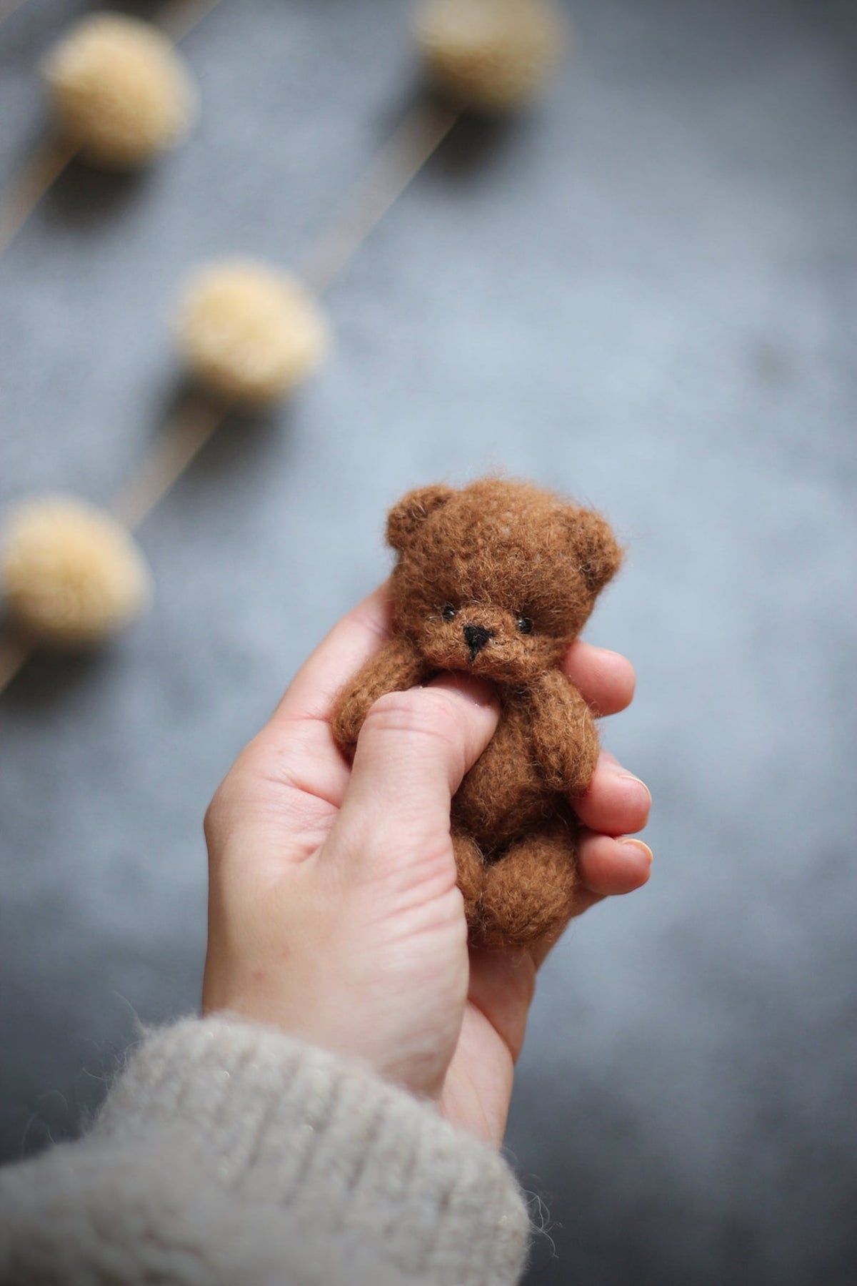 Tiny  Teddy Bear Knitting Pattern