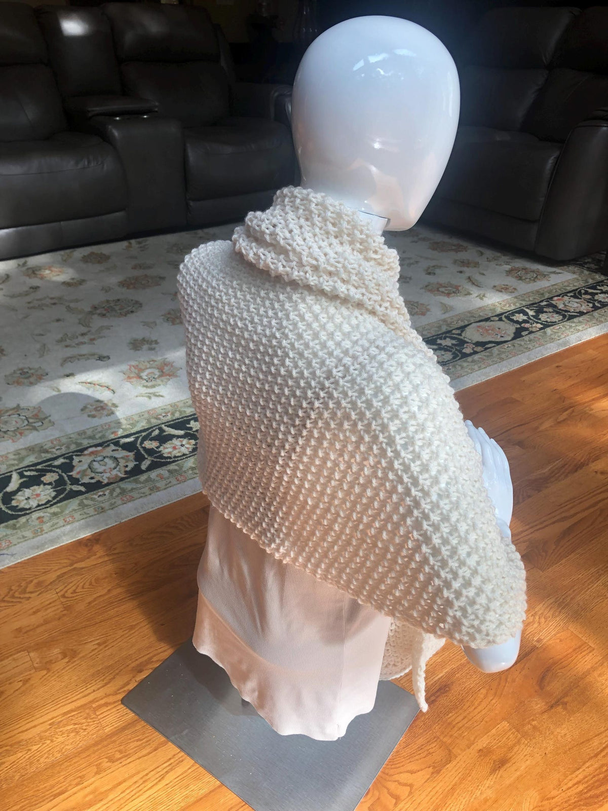 EASY KNIT Pattern for Rectangular Blanket Wrap Shawl pattern
