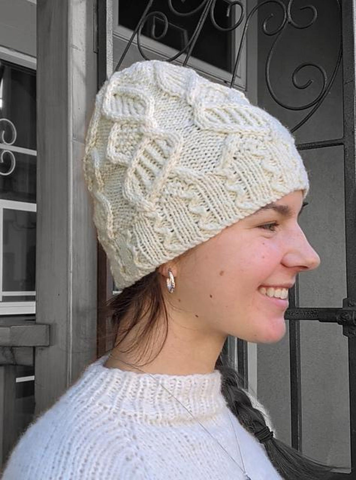 Patchwork Butterfly Cap Knitting Pattern