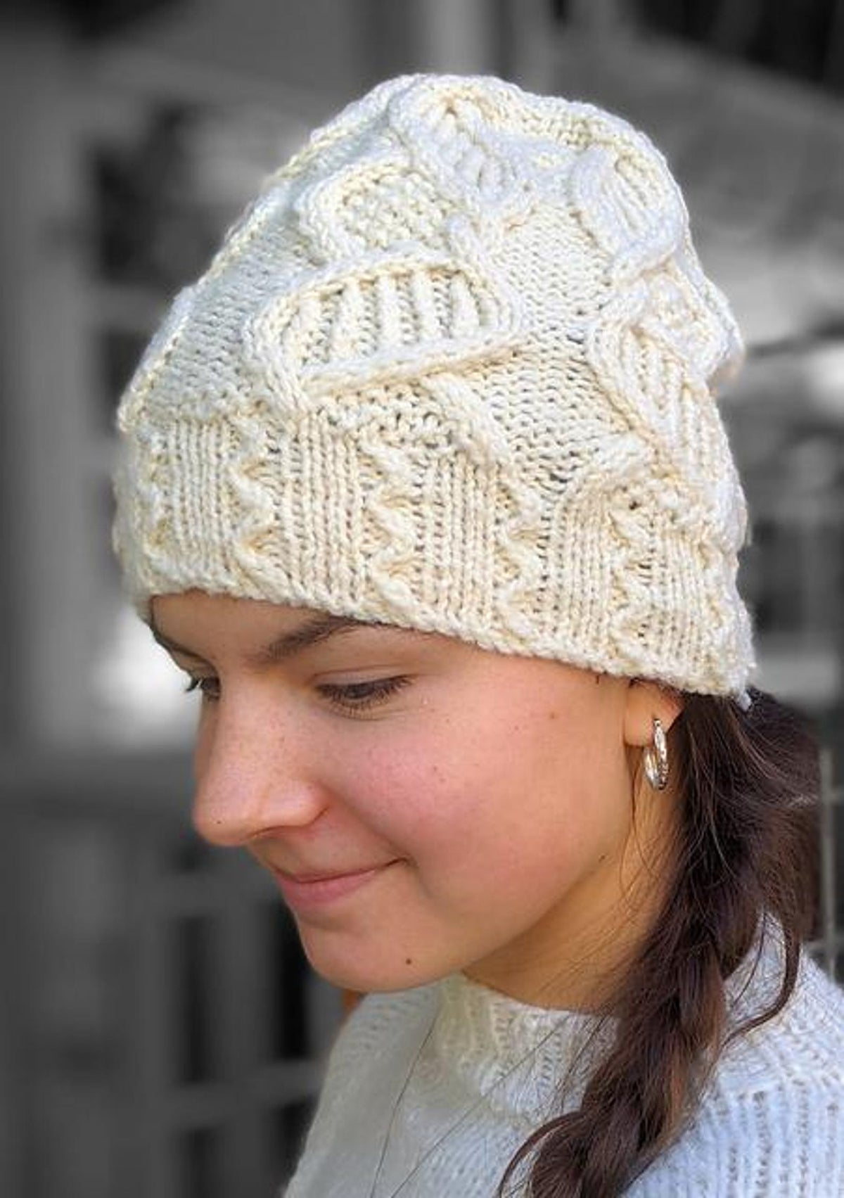 Patchwork Butterfly Cap Knitting Pattern