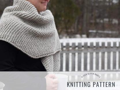 KITTRICK Blanket Wrap Knitting PATTERN