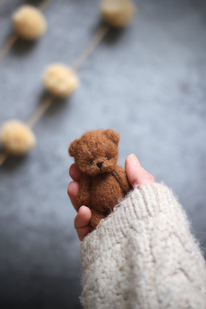 Tiny  Teddy Bear Knitting Pattern