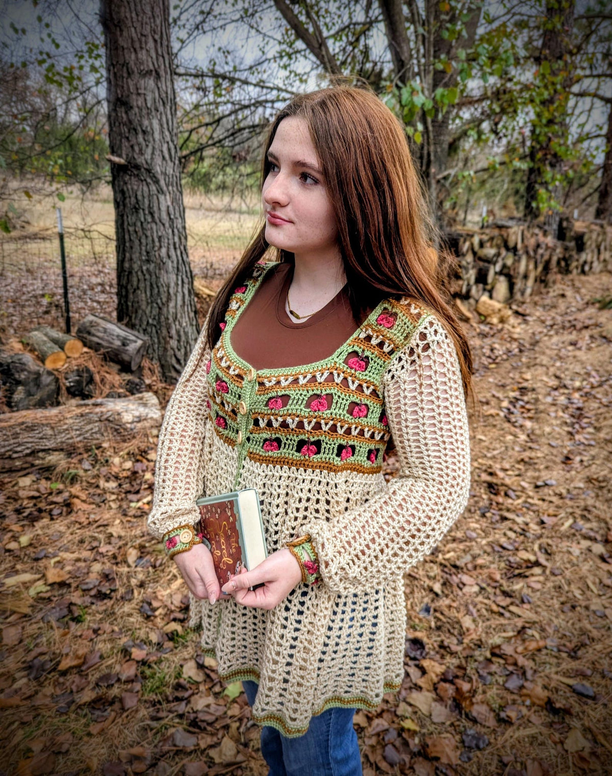 Crochet Cottage Apple Cardigan Pattern