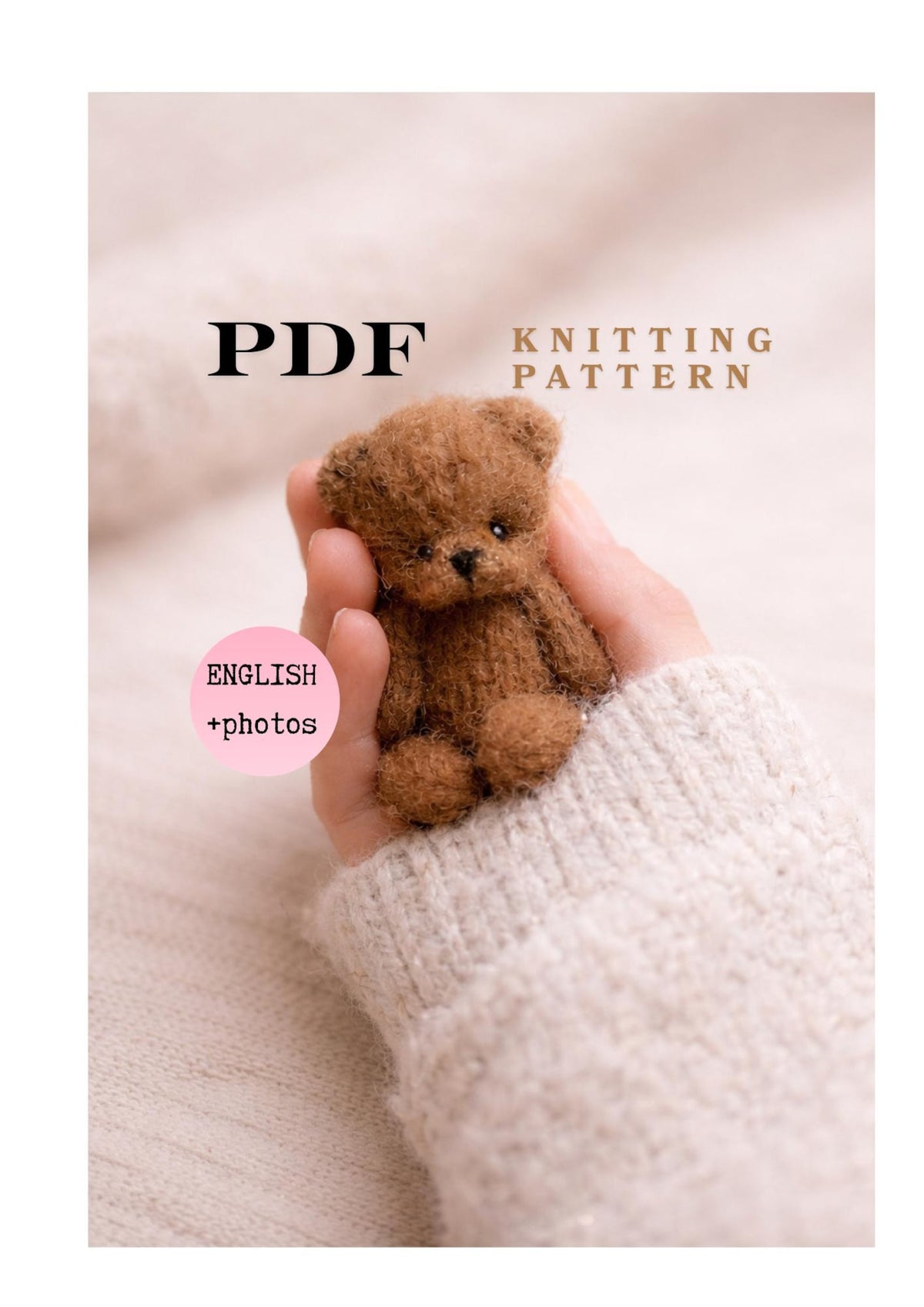 Tiny  Teddy Bear Knitting Pattern